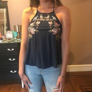 American Eagle Embroidered Top size S